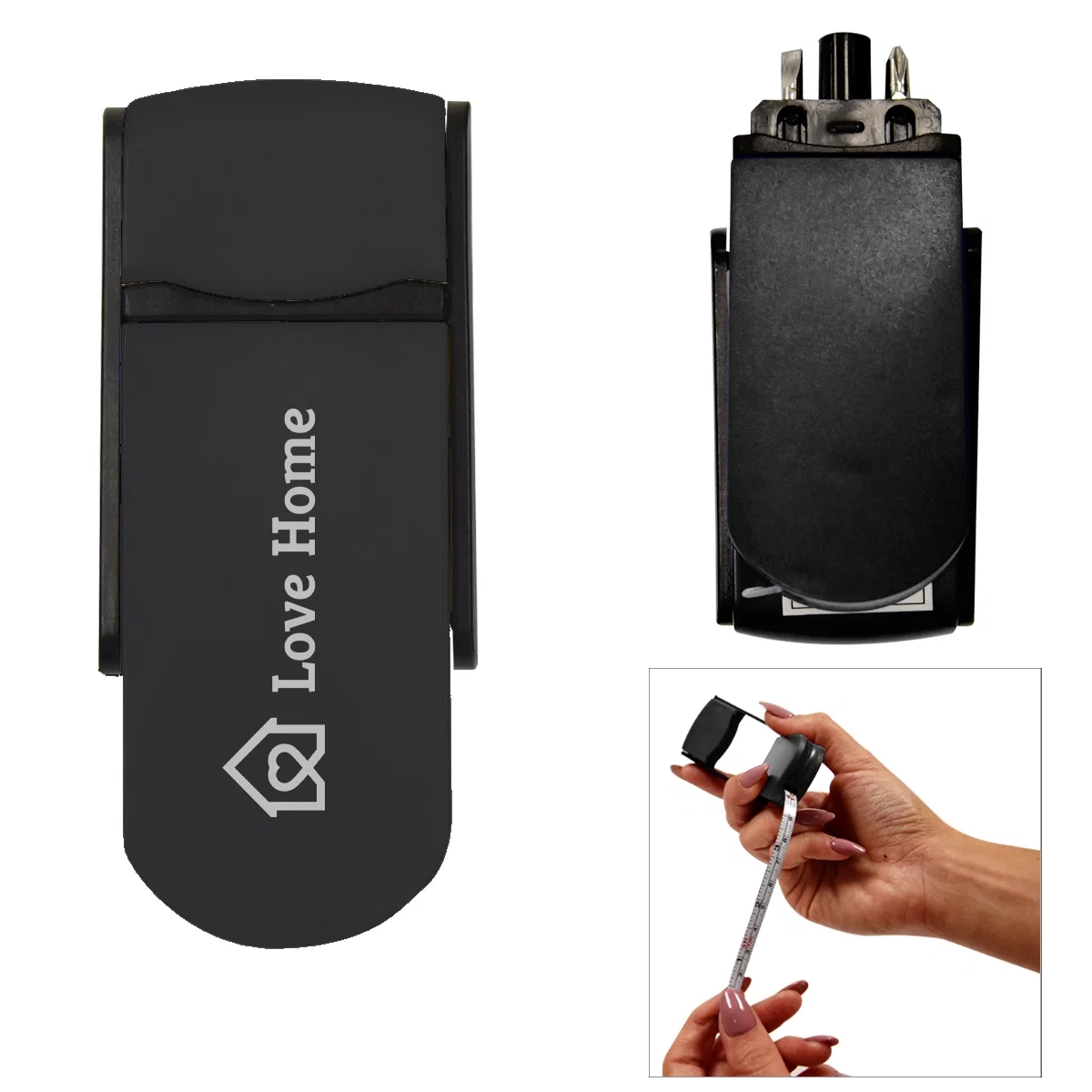 Folded closed, the compact body measures about three and a half inches