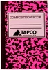 Mini Neon Composition Notebook in Neon Pink