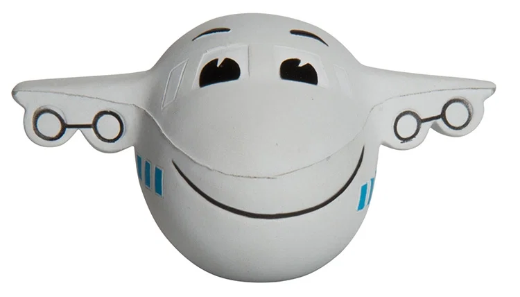 Mini Airplane with Smile Stress Reliever — view 2