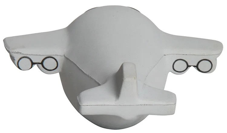 Mini Airplane with Smile Stress Reliever — view 3