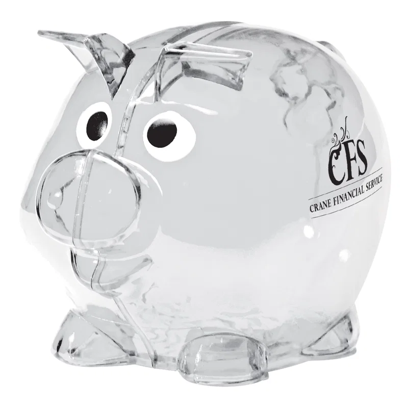 Logo Mini Plastic Piggy Bank — view 3