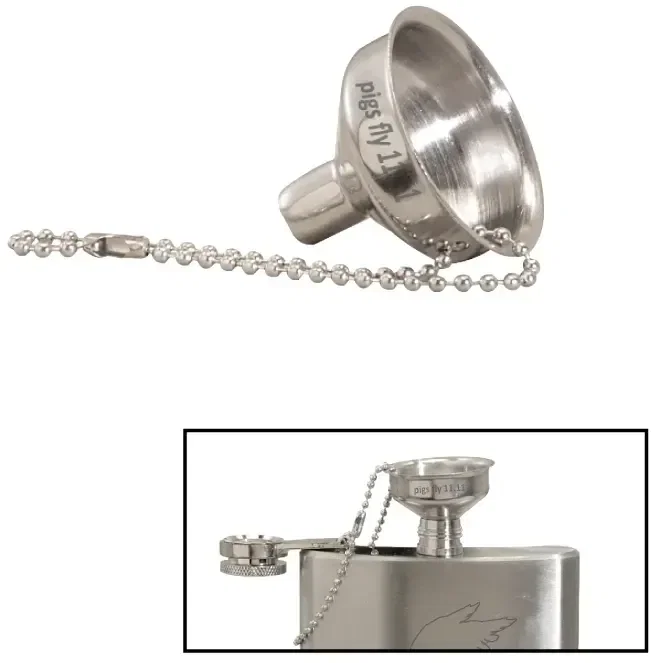 Custom Mini Flask Funnel — view 1