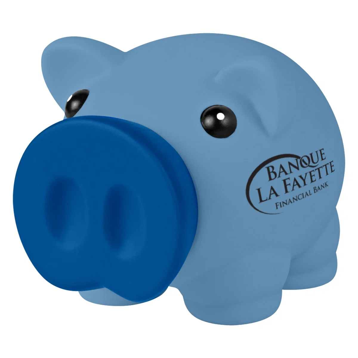 Profile of the small savings pig from the left