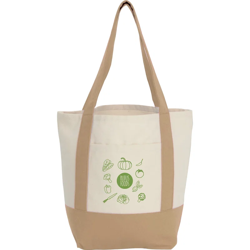 Mini Recycled 8oz Cotton Canvas Tote Bag — view 5