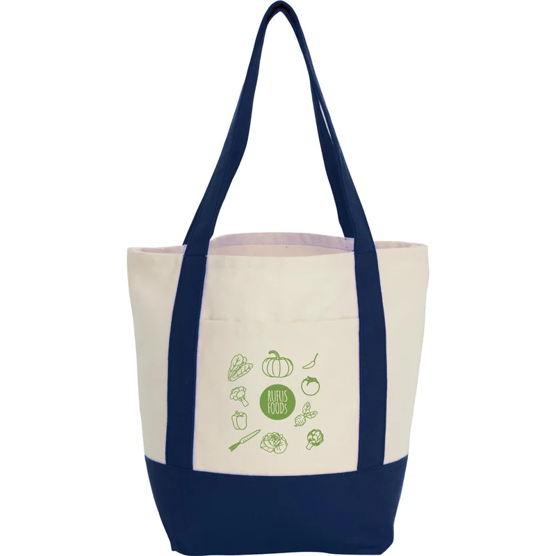 Mini Recycled 8oz Cotton Canvas Tote Bag — view 7