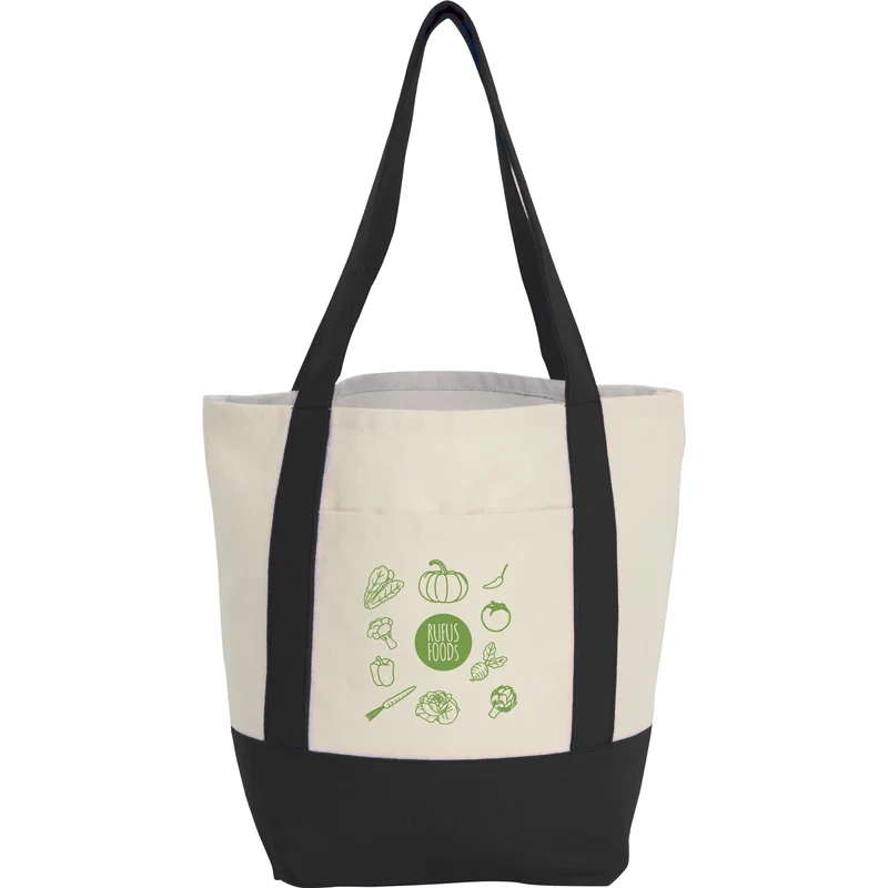 Mini Recycled 8oz Cotton Canvas Tote Bag — view 9