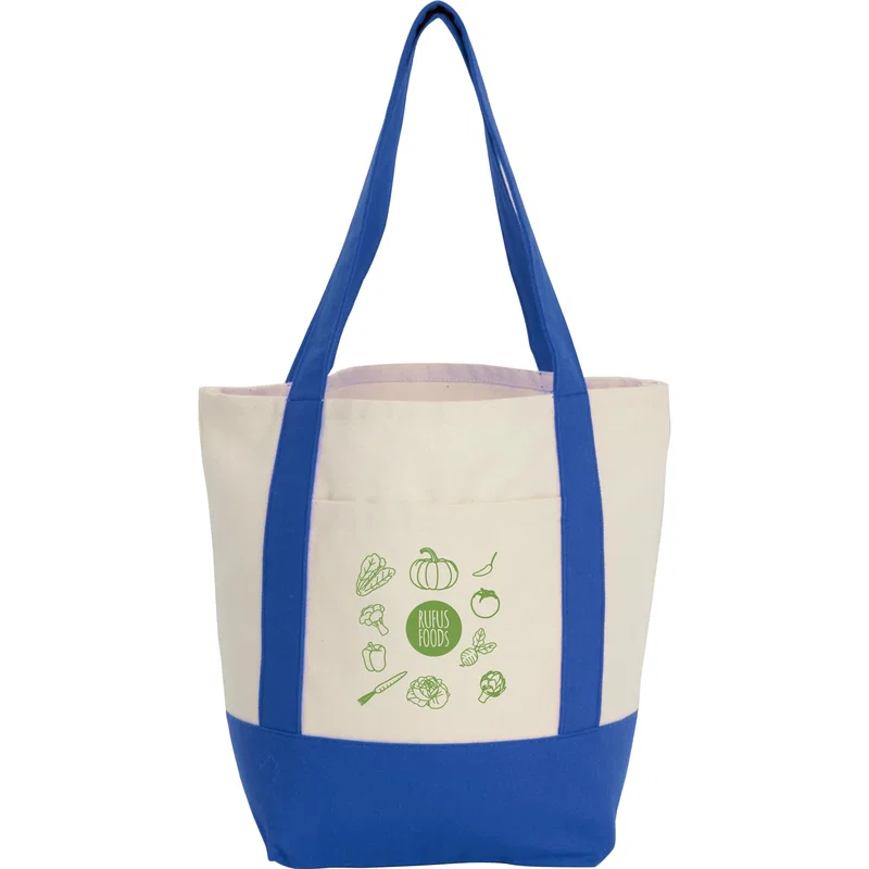 Mini Recycled 8oz Cotton Canvas Tote Bag — view 3