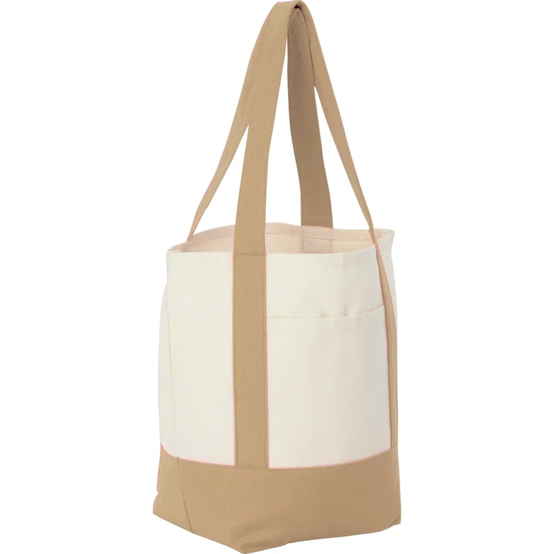Mini Recycled 8oz Cotton Canvas Tote Bag — view 6