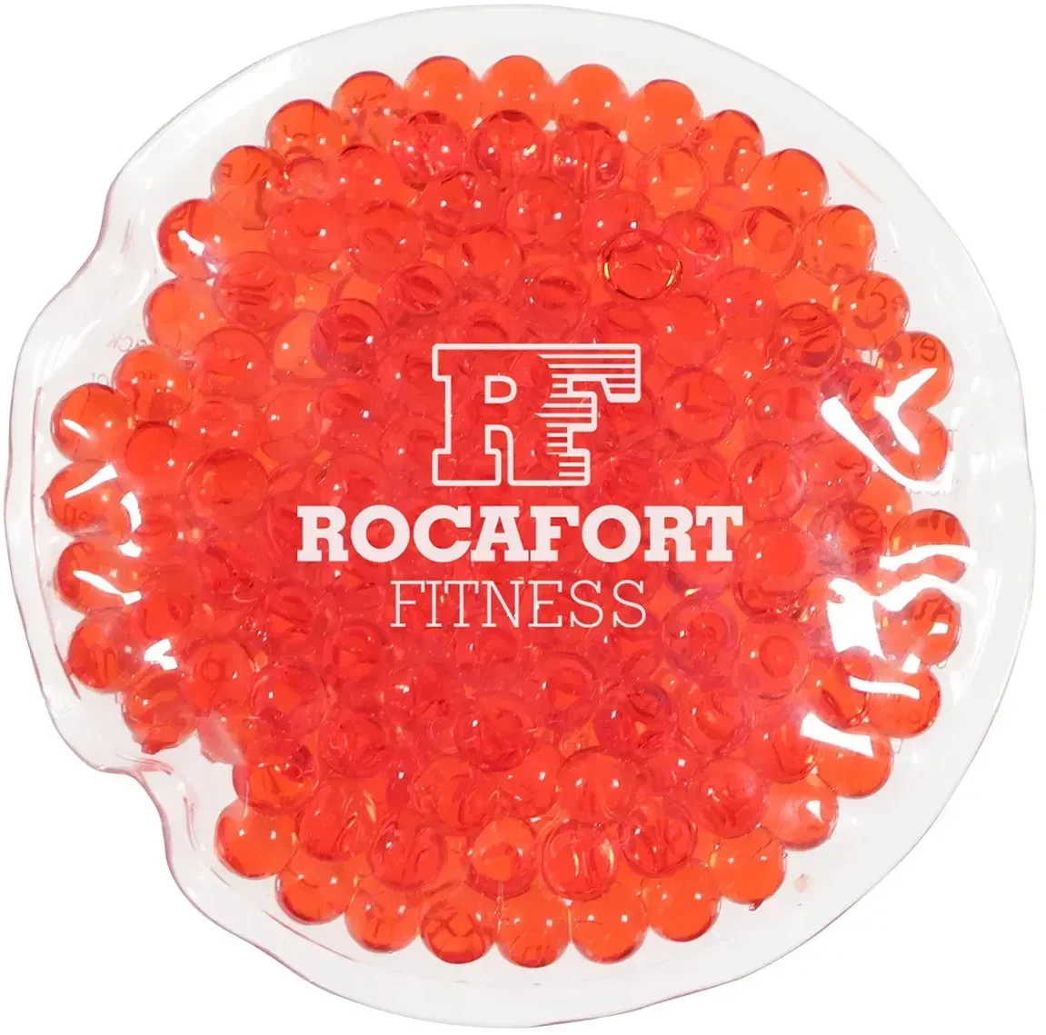 Mini Round custom hot/cold pack side profile of round therapy disc for wellness fairs