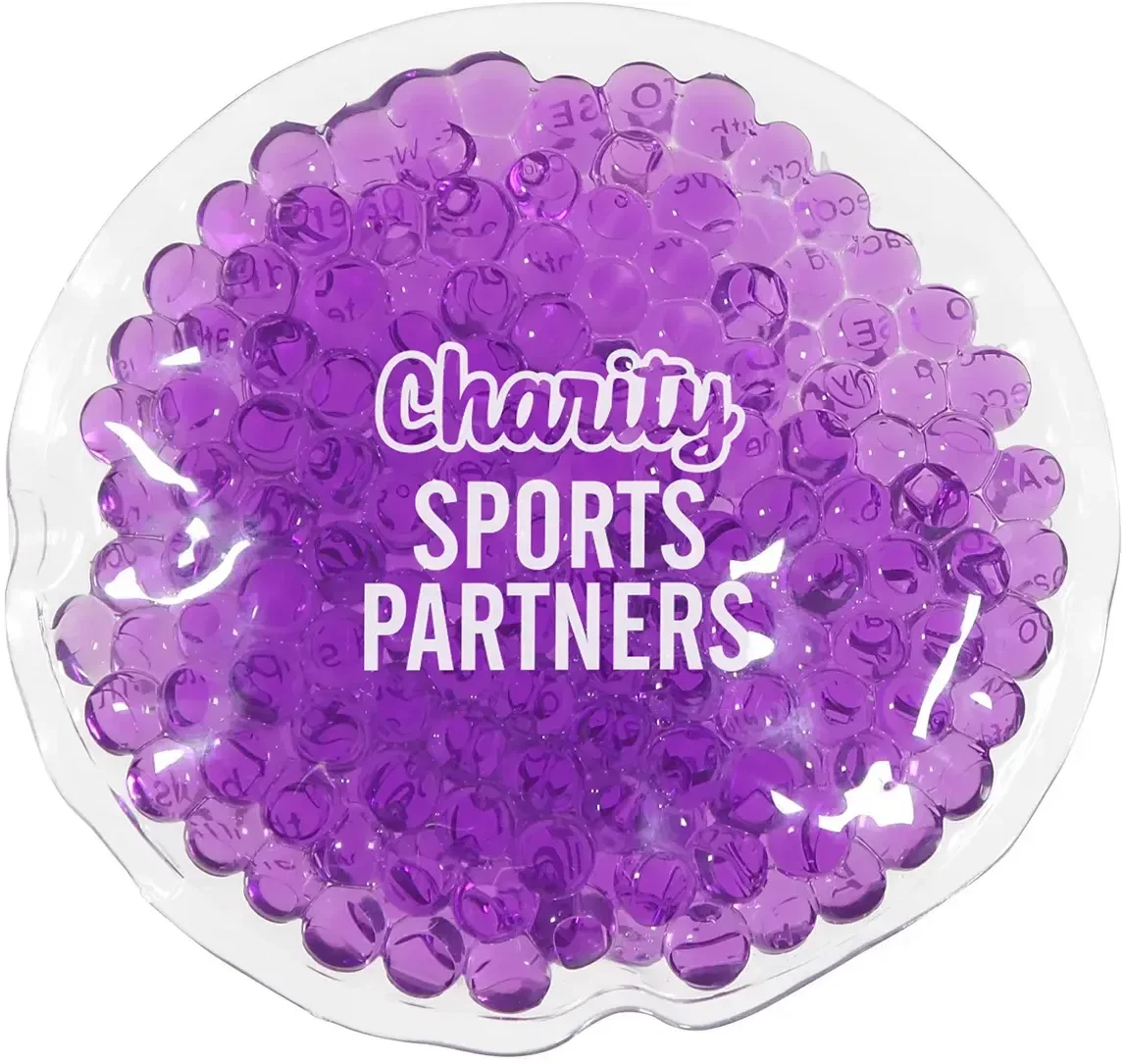 Mini Round custom therapy disc back view with a smooth branding surface