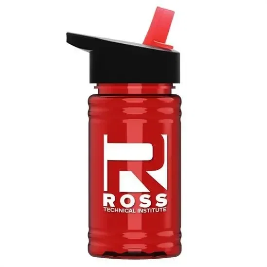 Mini RPET Bottle with Flip-Straw Lid - 16 oz.