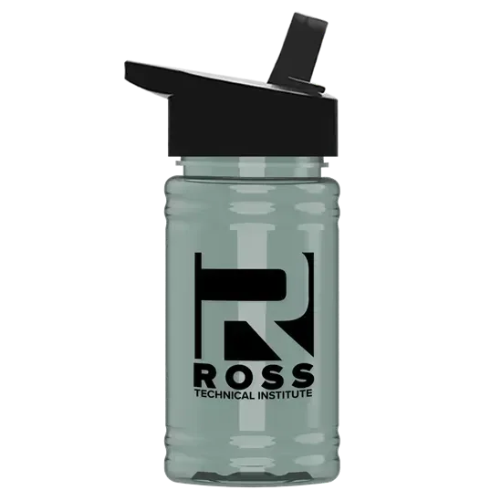 Mini RPET Bottle with Flip-Straw Lid - 16 oz. — view 5