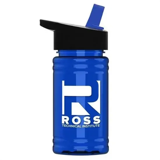 Mini RPET Bottle with Flip-Straw Lid - 16 oz. — view 4