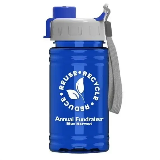 Mini RPET Bottle with Quick-Snap Lid (16 oz.)