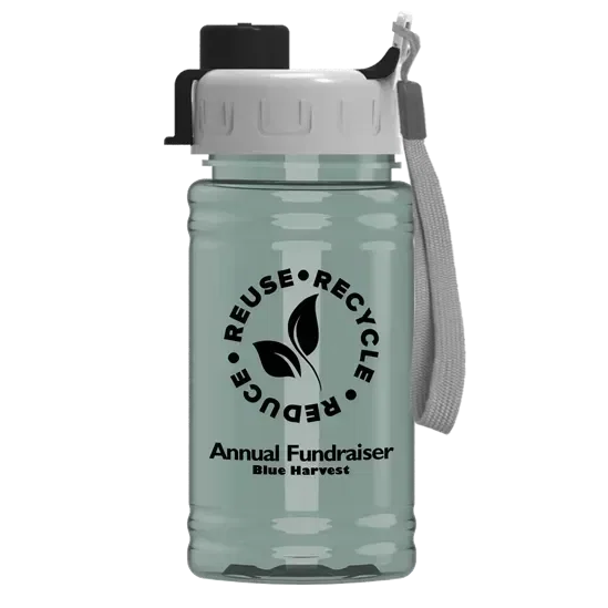 Mini RPET Bottle with Quick-Snap Lid (16 oz.) — view 3