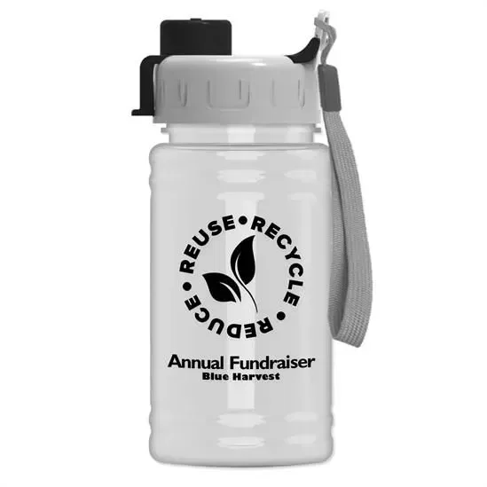 Mini RPET Bottle with Quick-Snap Lid (16 oz.) — view 4