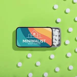 Custom Sliding Metal Mint Tin with Sugar-Free Mints