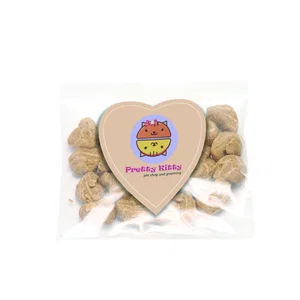 Heart-Shaped Magnet Pet Treat Bag, 1 Oz, Full-Color Imprint