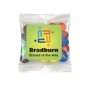 M&M's & Jelly Belly Mini Snack Bag, 3" x 3" Full-Color Label