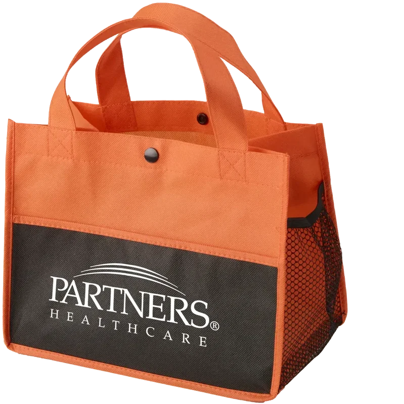 Personalized Mini Snap Non-Woven Lunch Tote — view 3