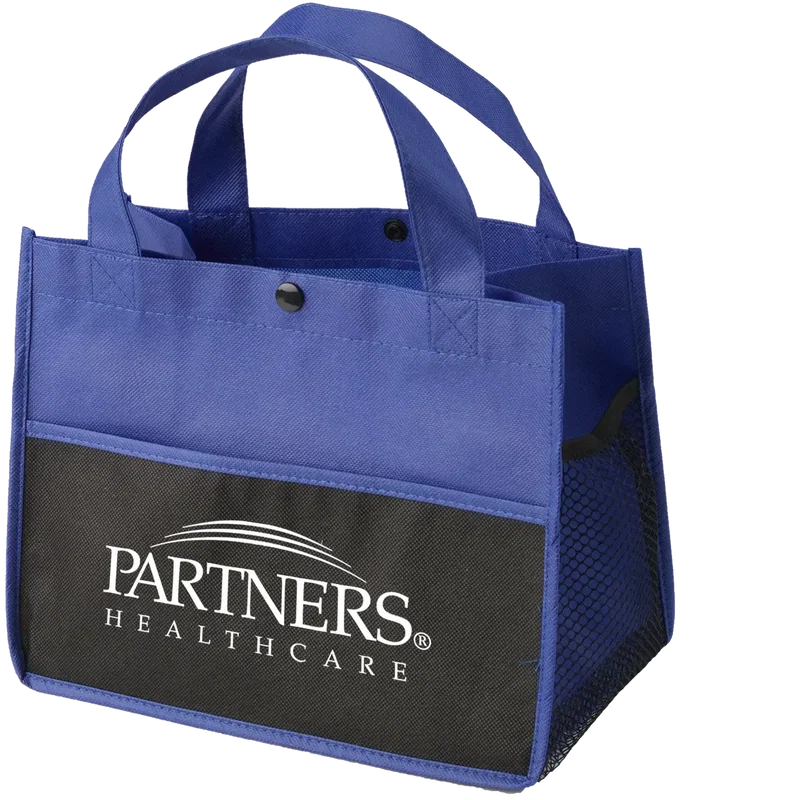 Personalized Mini Snap Non-Woven Lunch Tote — view 4