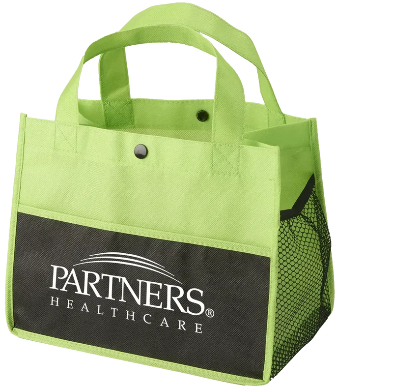 Personalized Mini Snap Non-Woven Lunch Tote — view 6