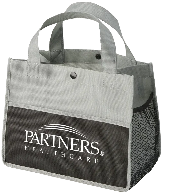 Personalized Mini Snap Non-Woven Lunch Tote — view 7