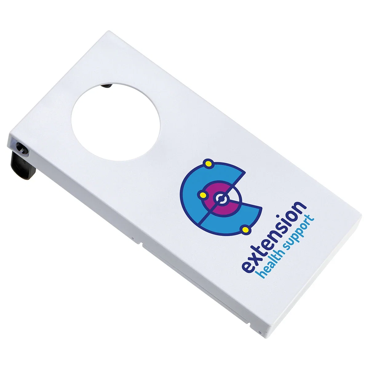 Angled view of the promotional Mini Tabletop Cornhole Game