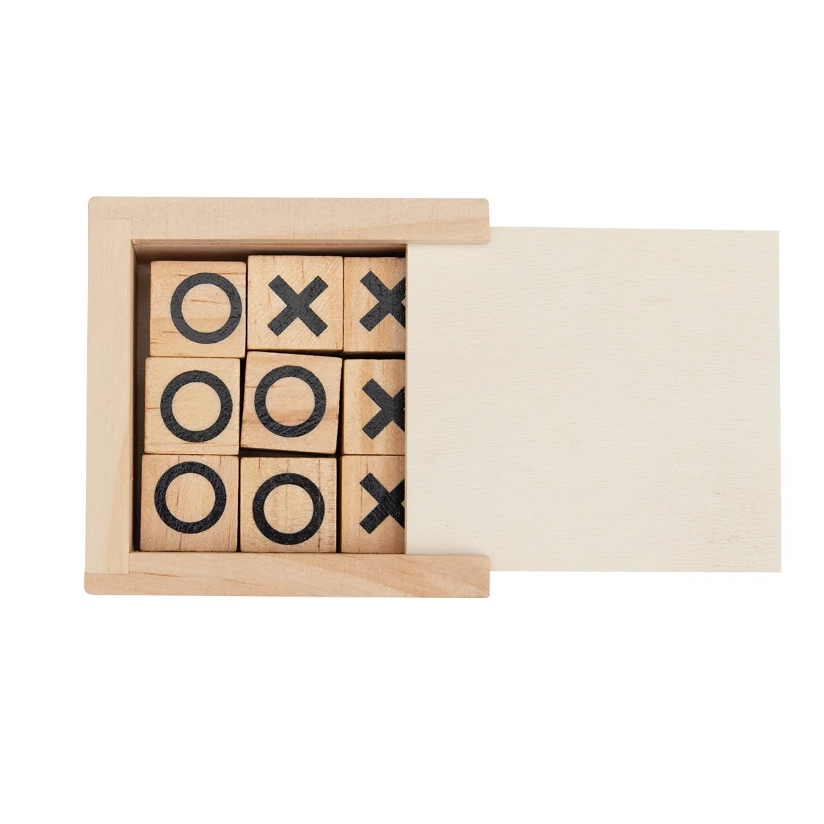 Zoomed detail of the mini tic-tac-toe game that reveals the overall shape