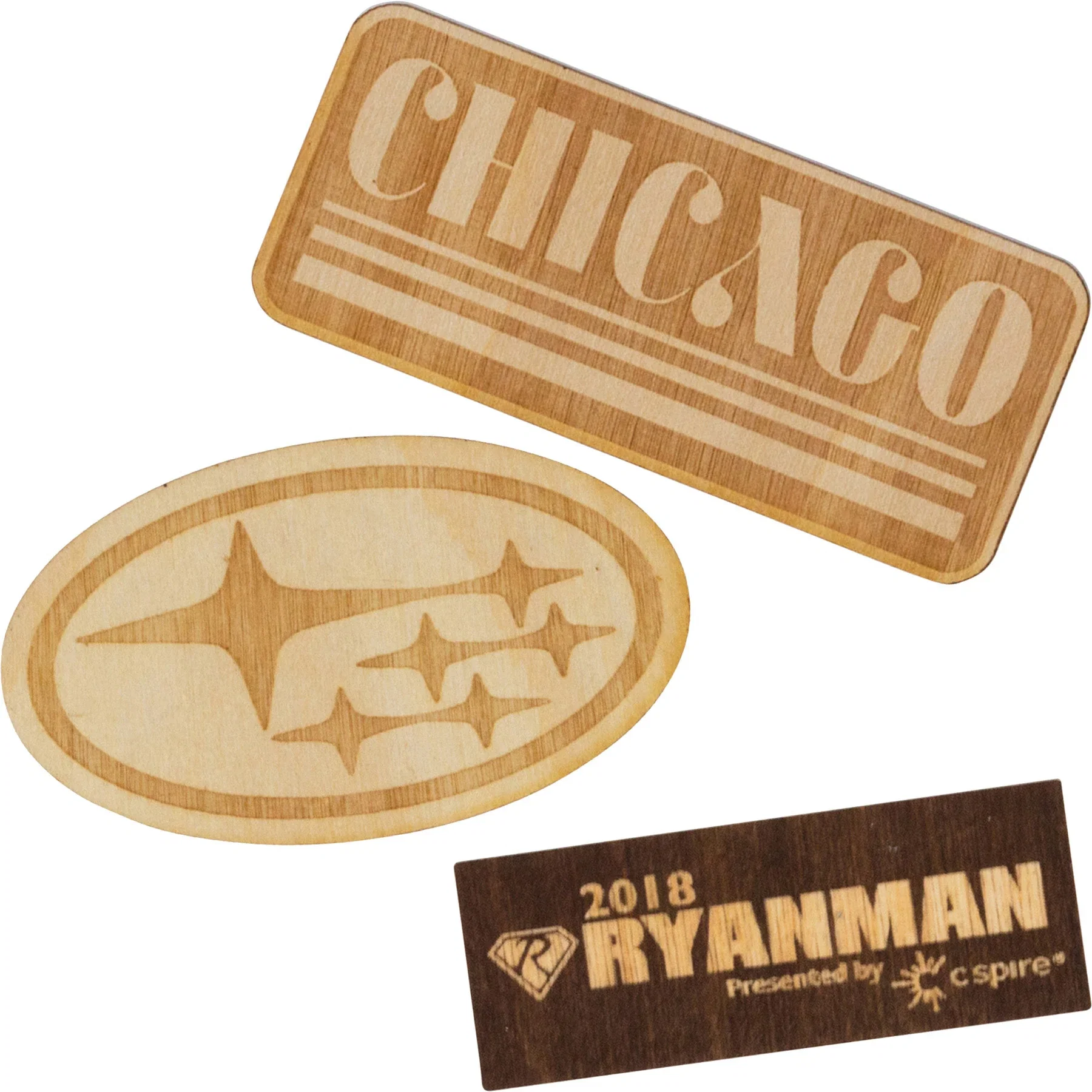 Wood Stickers 1 W X 1 H
