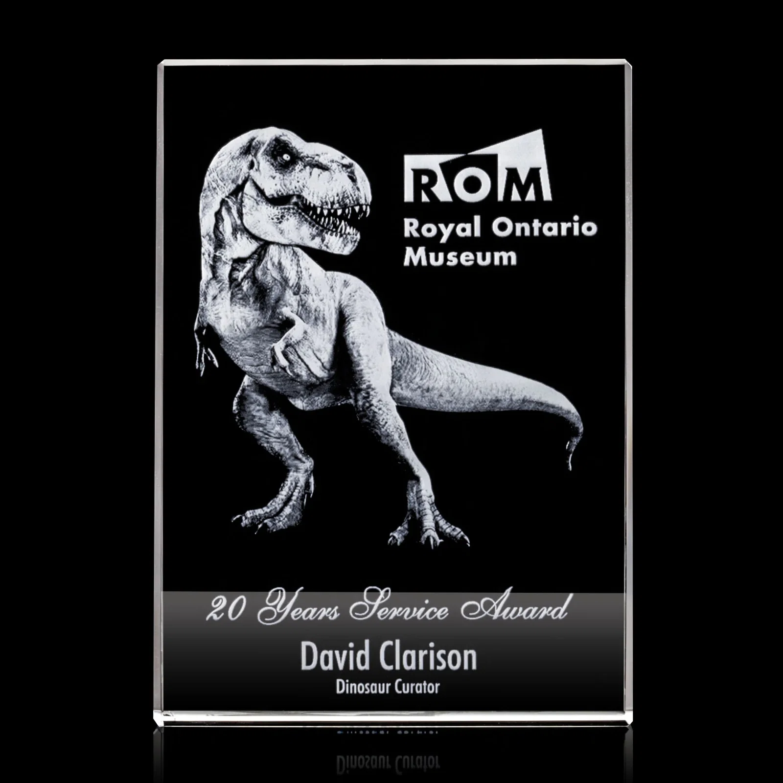 Custom Tapered Crystal Block Award, 4"-8" Freestanding, client appreciation gift for volunteer appreciation