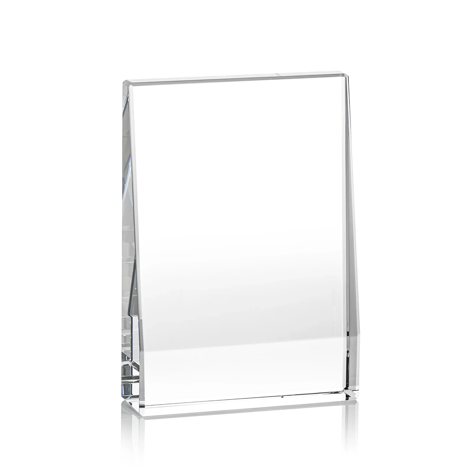 Personalized Tapered Crystal Block Award, 4"-8" Freestanding, client appreciation gift for retirement presentations