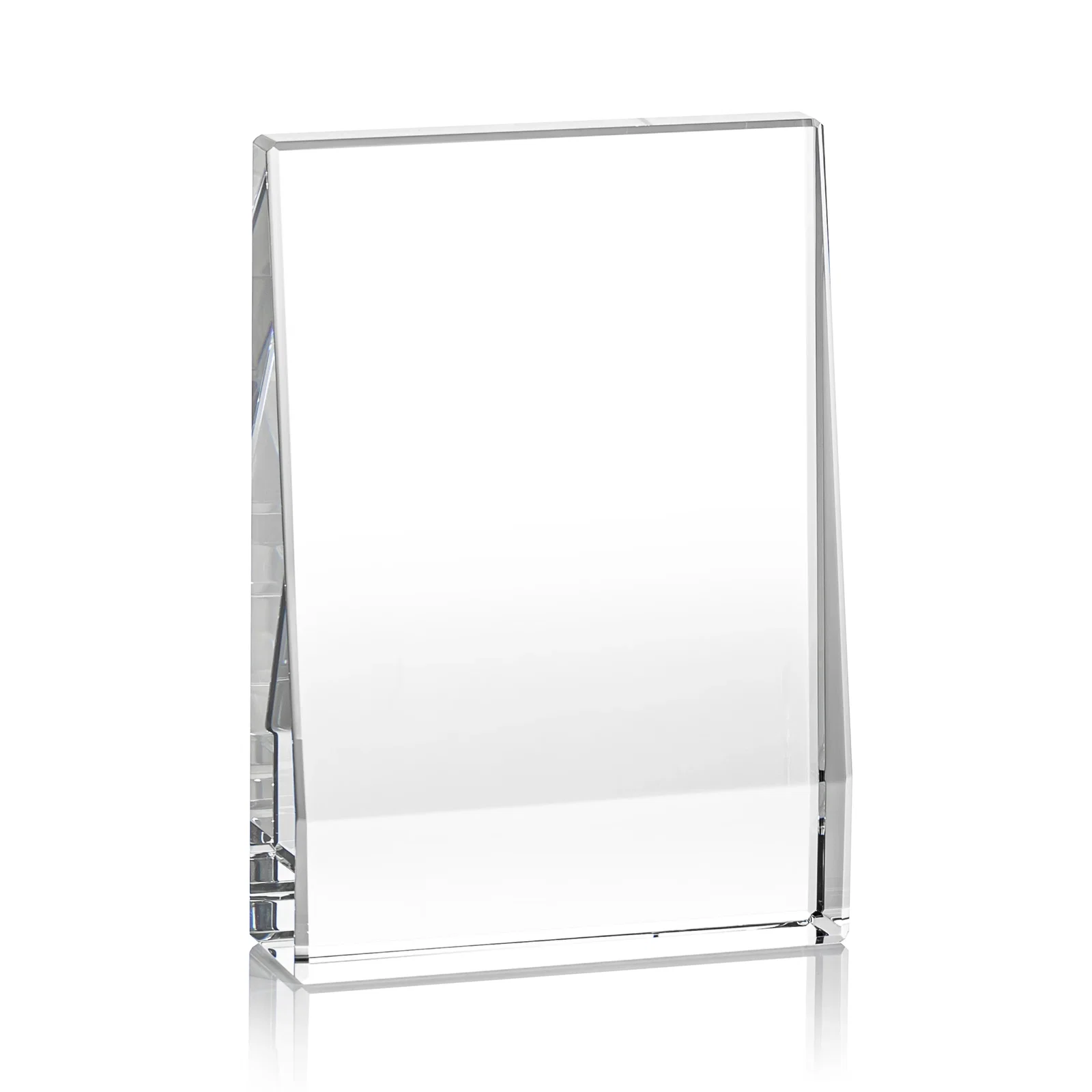 Personalized Tapered Crystal Block Award, 4"-8" Freestanding, client appreciation gift for team milestone celebrations