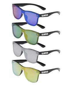 Mirrored Lens Malibu Style Sunglasses