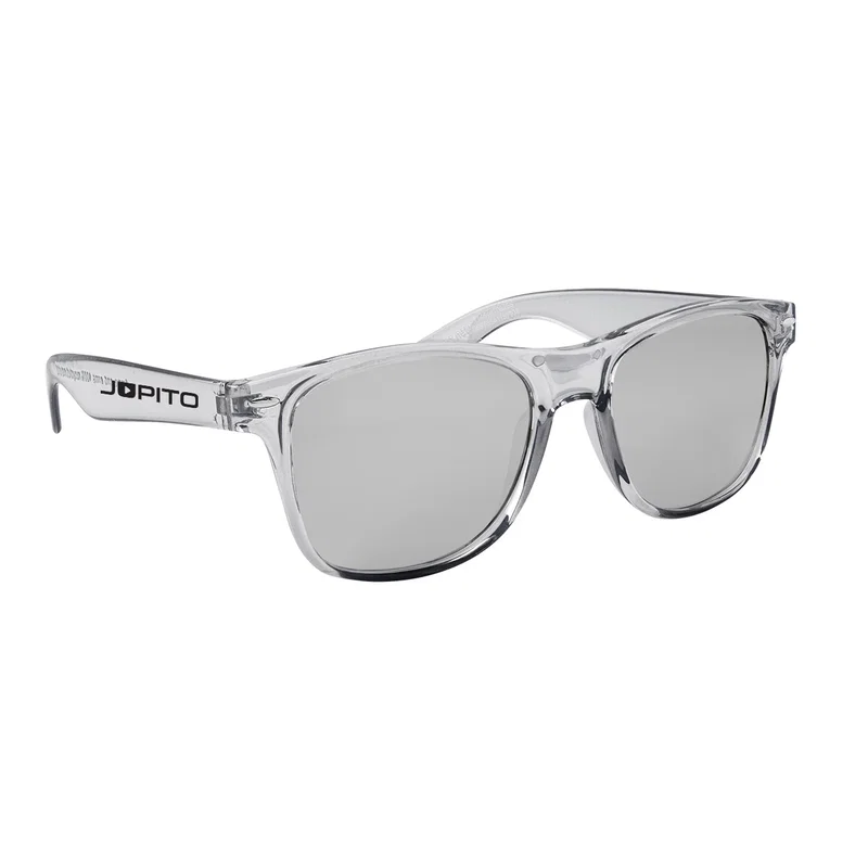 Mirrored Malibu Sunglasses With Smoked Frame — view 4