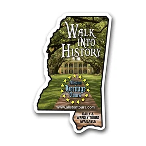 Mississippi State Shaped Full Color Magnet