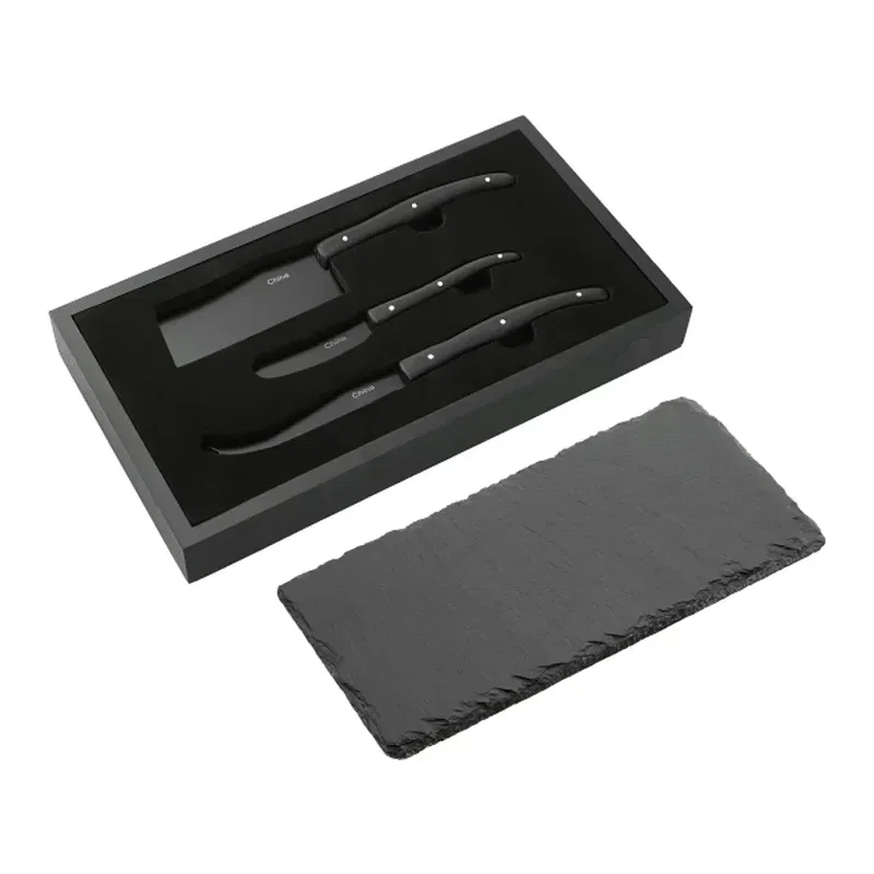 Custom Branded Modena Black Cheese & Serving Set — view 3