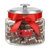 Modern Glass Cookie Jars with Secure Lid in Clear