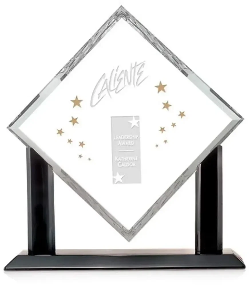 Personalized Moderno Starfire Award with Base