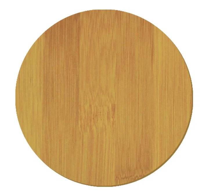 Moisture-Resistant Round Bamboo Coaster. Round bamboo coaster for restaurants, hotels, and closing gifts, view 2