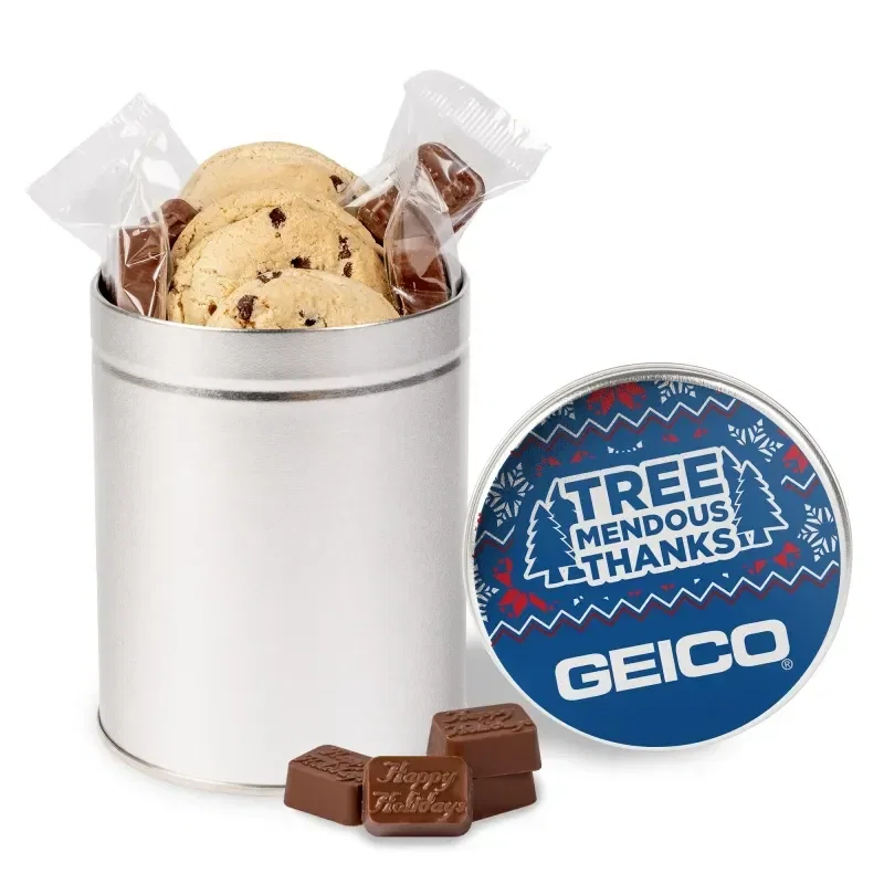 Molded Chocolate and Chocolate Chip Cookie Tin II — view 2