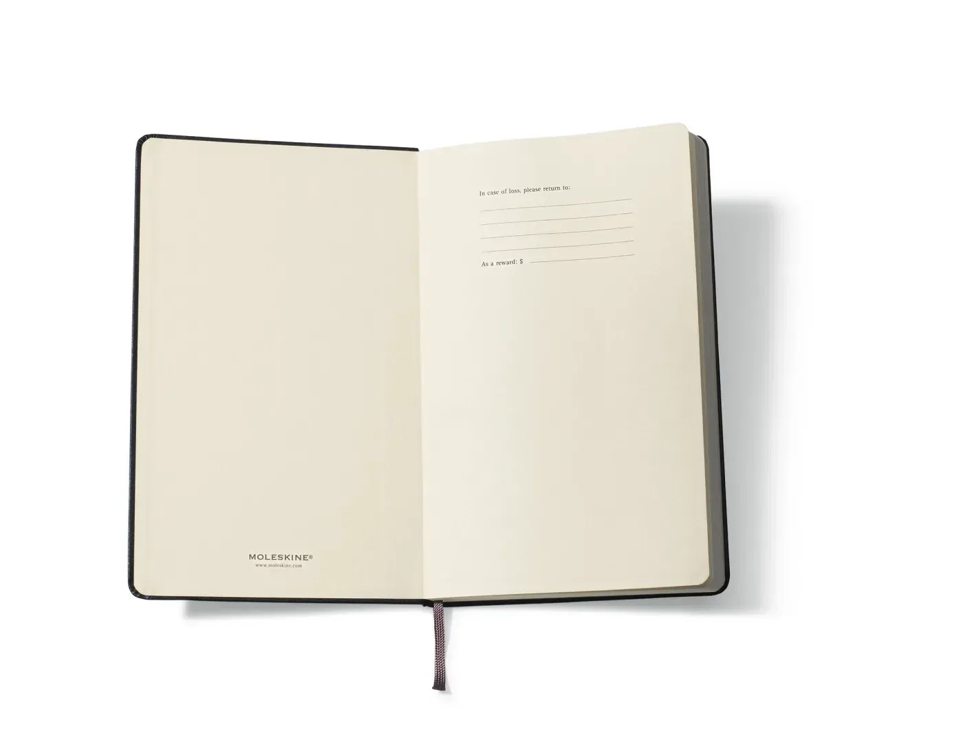 Moleskine® Hard Cover Plain Large Notebook — view 4