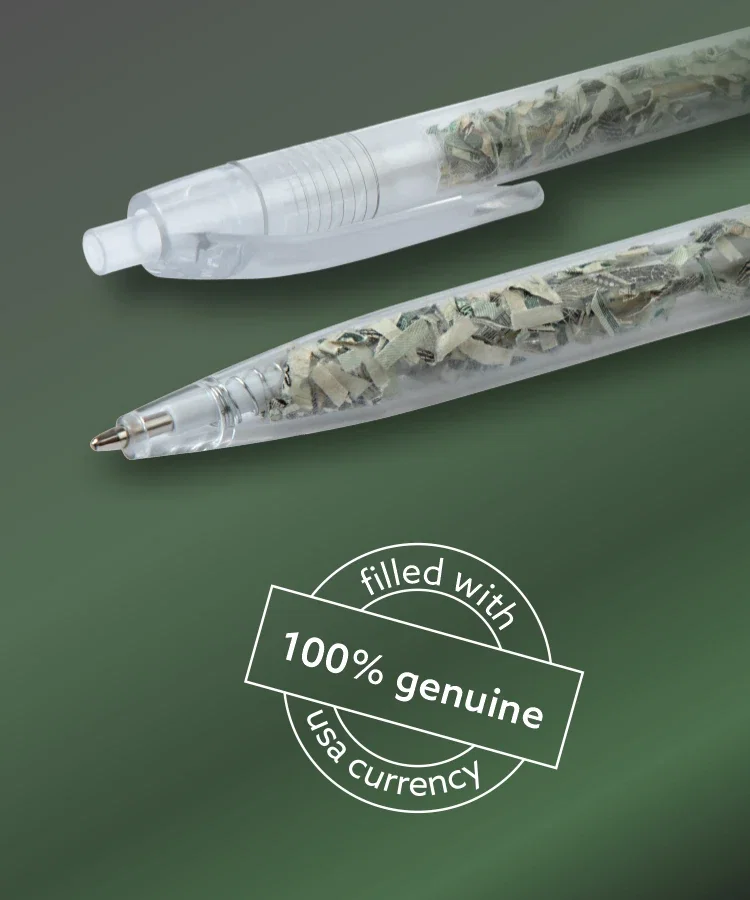 Money Filled Click Pen — view 4