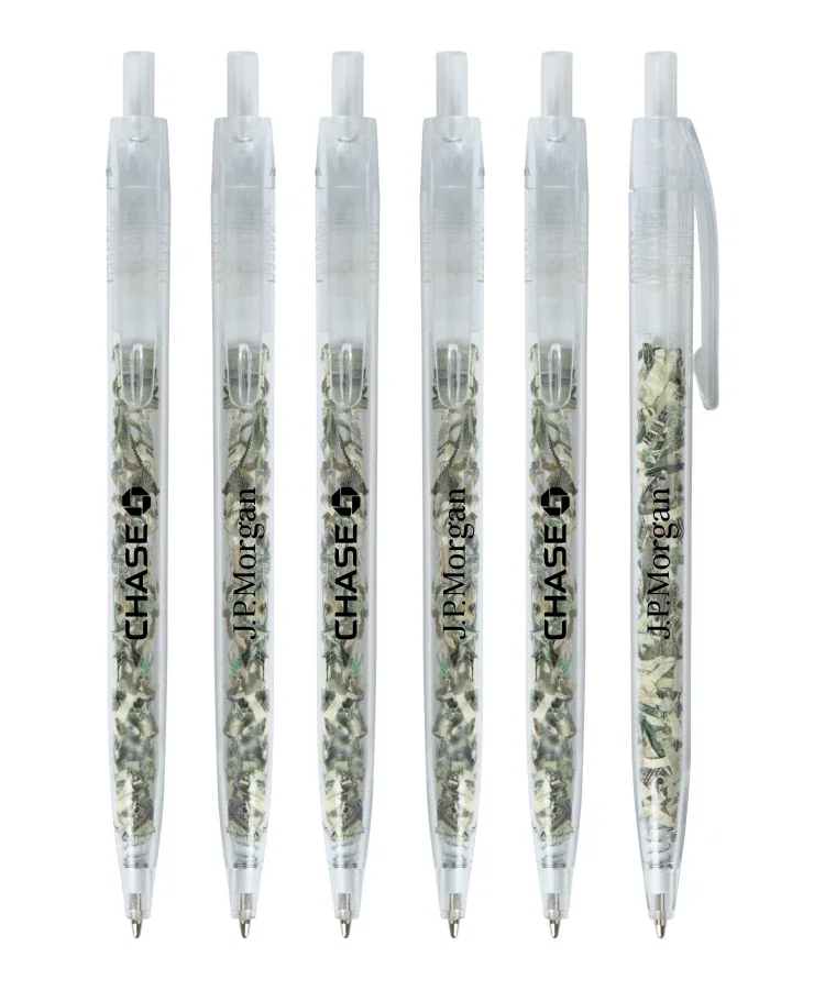 Money Filled Click Pen