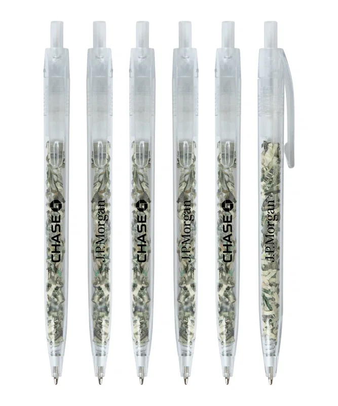 Money Filled Click Pen