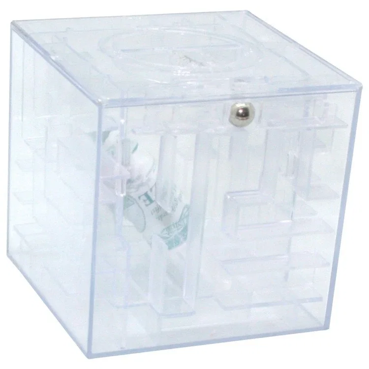 Custom Money Maze Cube Bank — view 5