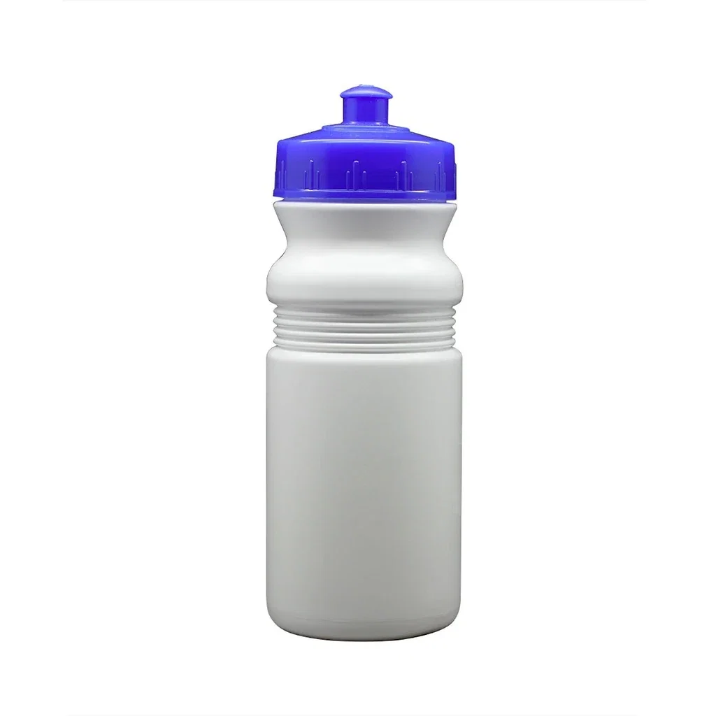 Monterey 20 Oz Sports Bottle — White,Cap Color: Blue Cap — view 3