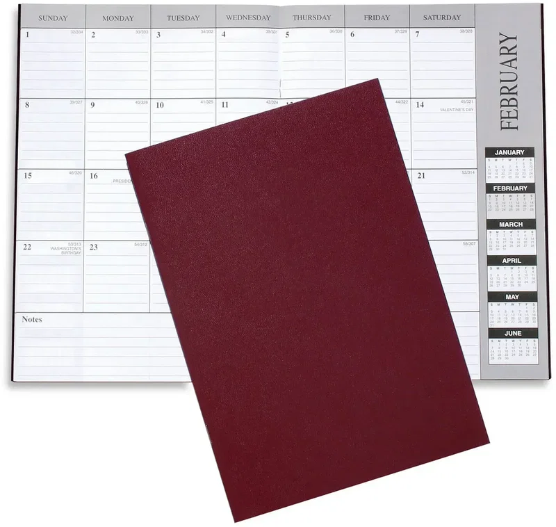 Personalized Leatherette Monthly Desk Planner — view 13