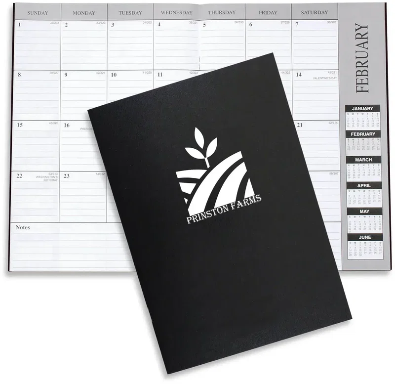 Personalized Leatherette Monthly Desk Planner — view 4