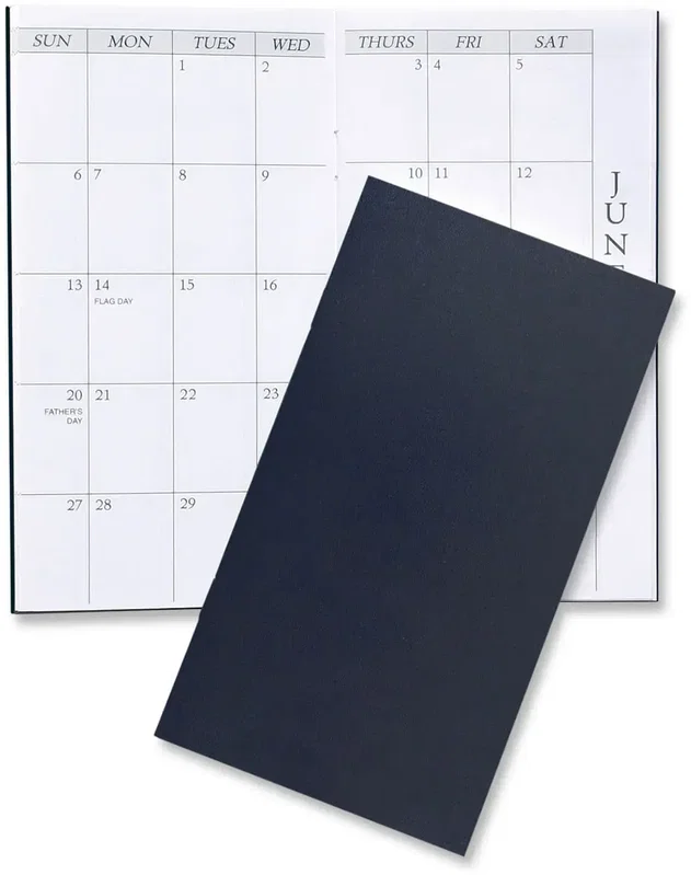 Branded Leatherette Monthly Pocket Planner — view 2